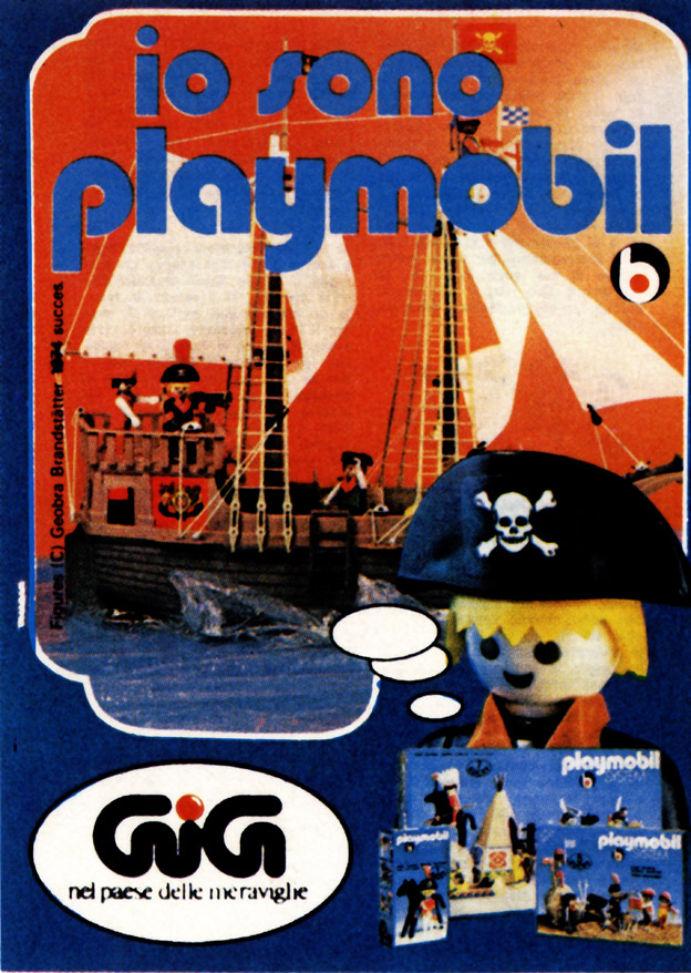 Pubblicità Playmobil anni 80 by Phasar Pubblicità, Grafica e web design Firenze